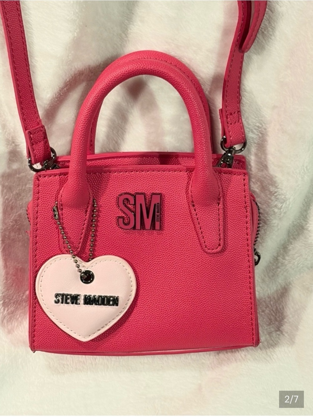 Steve Madden Pink Mini Tote Crossbody Bag